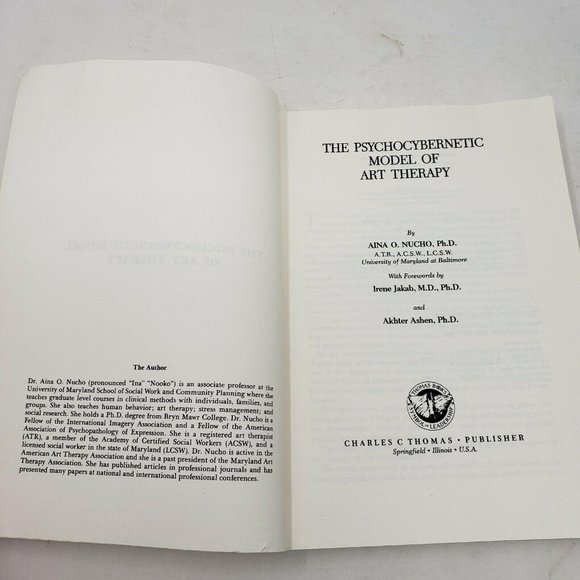 The Psychocybernetic Model of Art Therapy by Aina O. Nucho 1987 Paperback Book - Picture 4 of 6